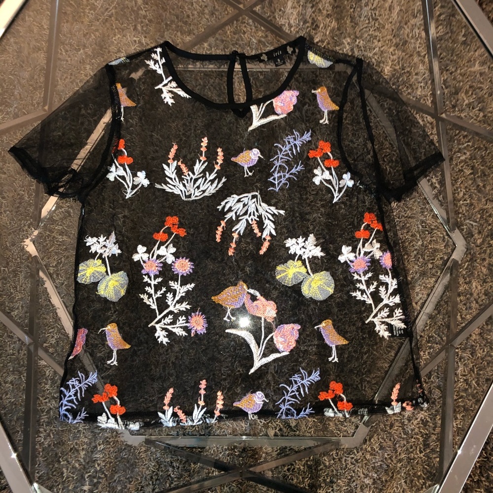 NWOT Sheer Floral Goddess 🌸